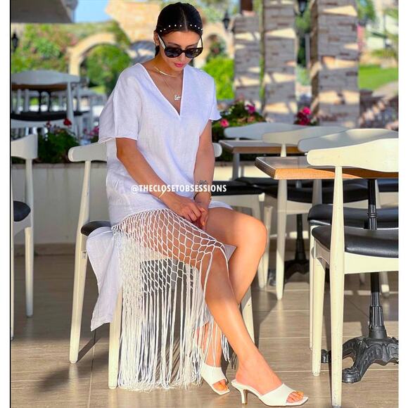 ZARA BLOGGER FAVE!!! Linen Midi Dress NWT LAST ONE!!! - Picture 14 of 16